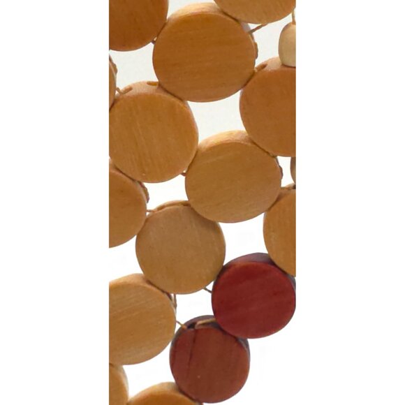 Handmade Wooden Beaded Round Trivets - Set Of 3 For Hot Pots & Pans - Picture 5 of 5